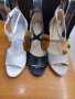 НАМАЛЕНИЕ-Дамски сандали естествена кожа м. 687 бяли,черни и светло бежави, снимка 1