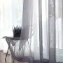 Луксозна светло сива прозрачна воал завеса, снимка 3