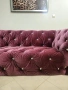 Триместен диван кадифе, снимка 2