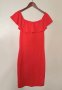 Нова - 40% Reserved червена рокля L размер с волан, снимка 1 - Рокли - 40957037