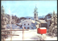 Стерео 3D картичка Зима Църква Пейзаж 1977 от Япония