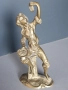 17см-2кг Capodimonte статуетка/Каподимонте бронзова фигура-декорация за каминен часовник, снимка 1