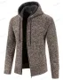 Ежедневно мъжко плетено яке с качулка и цип, 5цвята , снимка 13