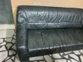 Черен кожен диван, снимка 4