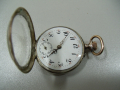 № 6154 стар френски джобен часовник   - REMONTOIR Sylindre   - сребърен с позлата   , снимка 9