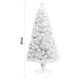 Изкуствена коледна елха - бяла, снимка 4