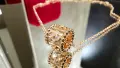 Van Cleef & Arpels VCA Rose Gold Perlee Clover Diamond Alhambra Дамско Колие, снимка 7