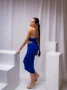 Елегантна синя рокля , снимка 2