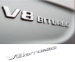 емблема V8 BITURBO Мерцедес Mercedes AMG сива битурбо, снимка 1