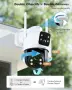 YESKANO Dual 6MP Solar WiFi охранителна външна камера, снимка 2
