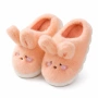 Домашни 3D чехли зайче Весели Крачета светло оранжев цвят заек пантофи пантофки, снимка 4