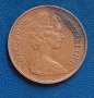 2 пенса Великобритания 1981 Кралица Елизабет II  2 new pence Монета от Обединеното Кралство , снимка 1 - Нумизматика и бонистика - 44247116