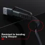 4 в 2 USB C/A прибиращ се кабел за бързо зареждане, 100 W, MFi сертифициран, снимка 3