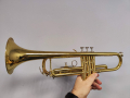 Jupiter B-Flat Trumpet JTR-410 with case - Б Тромпет с твърд куфар и мундщук - ОТЛИЧЕН, снимка 8