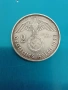 Рядка сребърна немска монета 1938г, снимка 1