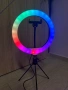 Лед ринг лампа със стойка- Перфектна светлина за тик ток, сторита и видео разговори!, снимка 4