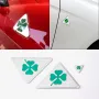 Стикери за Alfa Romeo Quatrefoil Зелен Делта за моделите Giulietta, Giulia, Spider, GT, 147, 1, снимка 1