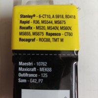 Скоби за кабели за такер Stanley 12mm., снимка 2 - Други инструменти - 38889642