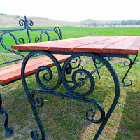 Градински пейки, маси и столове от ковано желязо. Ръчна изработка. Различни размери, снимка 2 - Други - 36274192