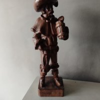 стара дървена статуетка, снимка 1 - Други ценни предмети - 42166109