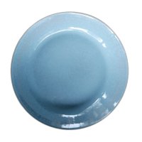 Промо пакет 6 бр. Порцеланова чиния дълбока, синя 24 см. внос Португалия, преоценка, снимка 3 - Чинии - 41363421
