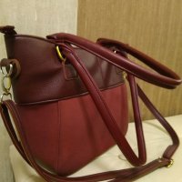 Дамска чанта в цвят бордо , снимка 2 - Чанти - 38816606