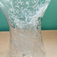 стъклена ваза, снимка 2 - Вази - 42165986