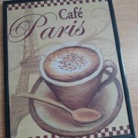 ретро картина Кафе от Париж, Франция, снимка 3 - Картини - 41432192