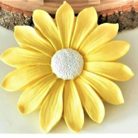 Голямо цвете Лайка силиконов молд форма фондан шоколад гипс декор, снимка 1 - Форми - 44674255