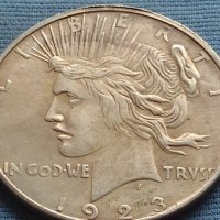 Монета 1 долар 1923г. САЩ РЕПЛИКА на Американския сребърен долар за КОЛЕКЦИЯ 30041, снимка 7 - Нумизматика и бонистика - 42702337
