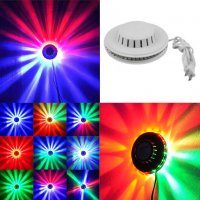 Въртяща се сценична DJ диско, LED лампа 7 цвята, снимка 7 - Външни лампи - 39870264