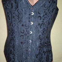 Нов черен секси корсет Викториански стил  за едра дама -6 XL, снимка 5 - Корсети, бюстиета, топове - 39725369