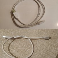 Два MicroUSB кабела за трансфер/ прехвърляне на данни и зареждане, снимка 1 - USB кабели - 34855069