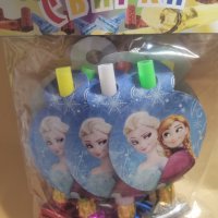 Замръзналото Кралство frozen Елза Анна Свирка свирки за детско парти рожден ден, снимка 2 - Други - 33924424