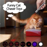 Акумулаторна играчка за котка, лазерна писалка, червена светлина, снимка 5 - Друга електроника - 40139179