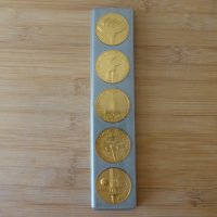 Комплект монети плакети медали Олимпиада Москва 80 мечето Миша плакет, снимка 7 - Нумизматика и бонистика - 44168597