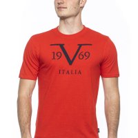 Мъжка тениска 19V69 Italia Rayan Red by Versace 19.69 Mens T-Shirt блуза с къс ръкав , снимка 2 - Тениски - 41620009