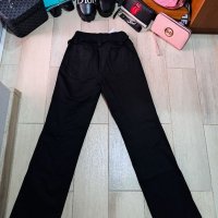 Черен летен панталон широки крачоли , снимка 2 - Панталони - 40671502