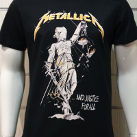 Нова мъжка тениска с дигитален печат на музикалната група METALLICA and justice for all, снимка 7 - Тениски - 36177984