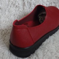 Обувки еко кожа, червени, код 409/ББ2/22, снимка 6 - Дамски ежедневни обувки - 42245478