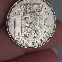 1 гулден 1956 г сребро Нидерландия

, снимка 4 - Нумизматика и бонистика - 41736738