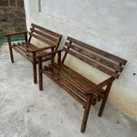 Пейка с облегалка, снимка 6 - Градински мебели, декорация  - 44622239