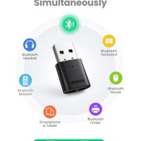 UGREEN USB аудио Bluetooth 5.0 адаптер, Plug and Play, снимка 6 - Други - 40256462