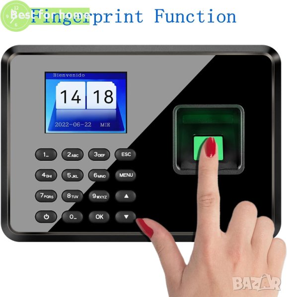 Ситема за отчитане на работното време с пръстов отпечатък Diseleri модел A2, снимка 1
