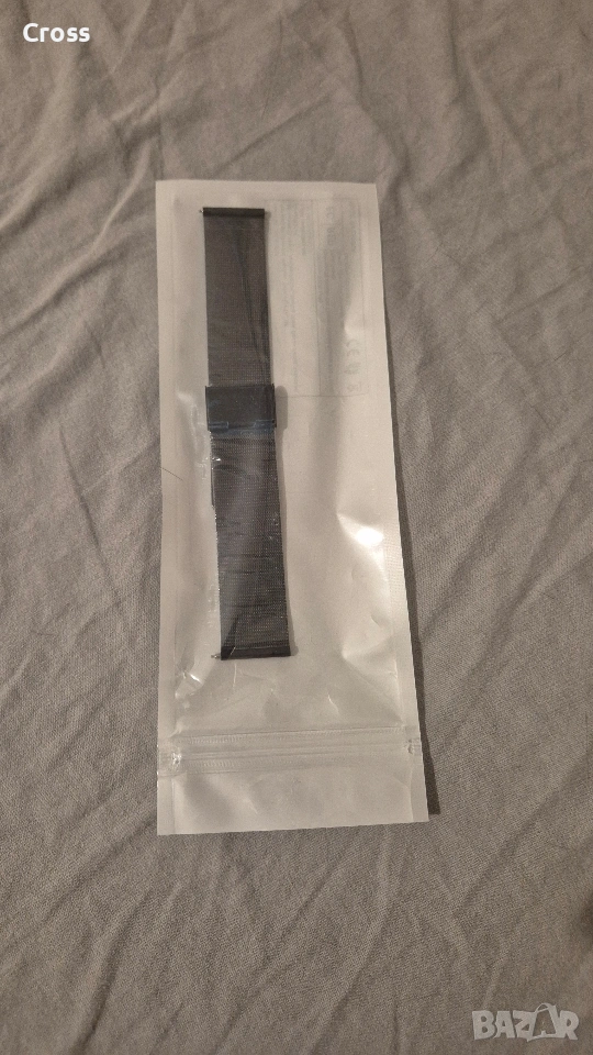 Верижка за часовник от метална оплетка 22мм., снимка 1