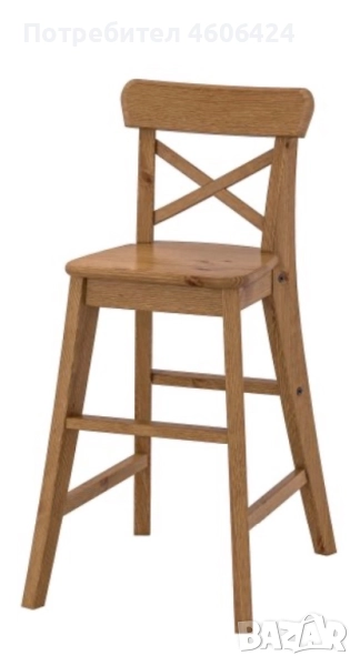 Дървено детско столче (използвано , но в добро състояние ) , снимка 1