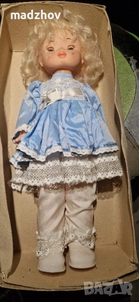 Автентична говореща кукла от СССР, модел "Наташа" (1988), напълно нова, в комплект оригинална плоча, снимка 1