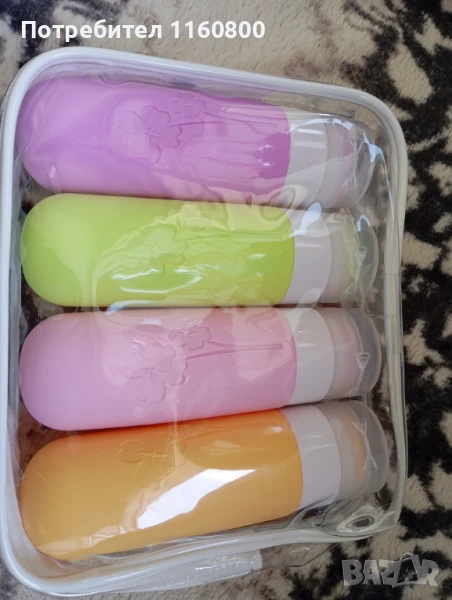 Силиконови бутилки за пътуване, снимка 1