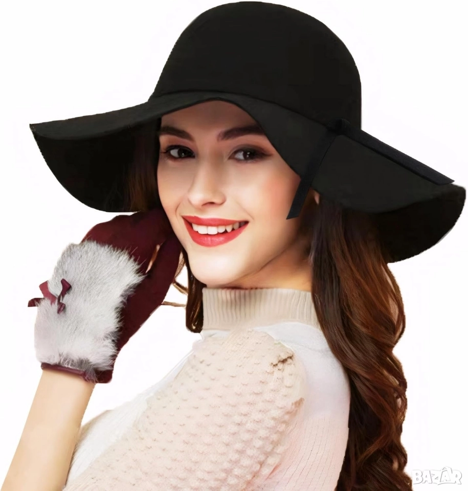 Стилна шапка и шал, снимка 1