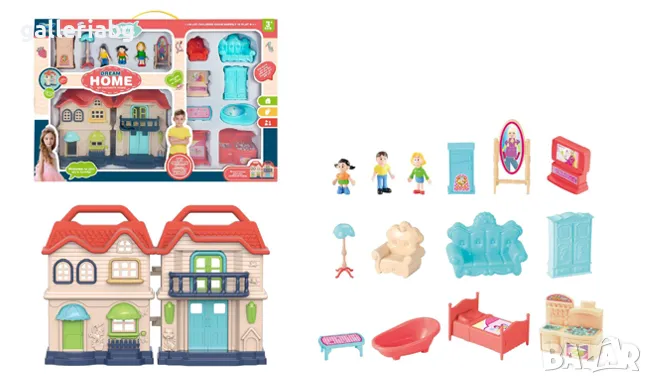Голям комплект къща с фигурки, снимка 1